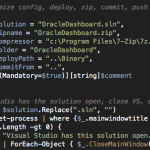 Build, deploy, anonymize config, zip package, git commit, push from a single command